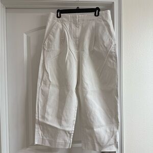 Banana Republic White Wide Leg Pants